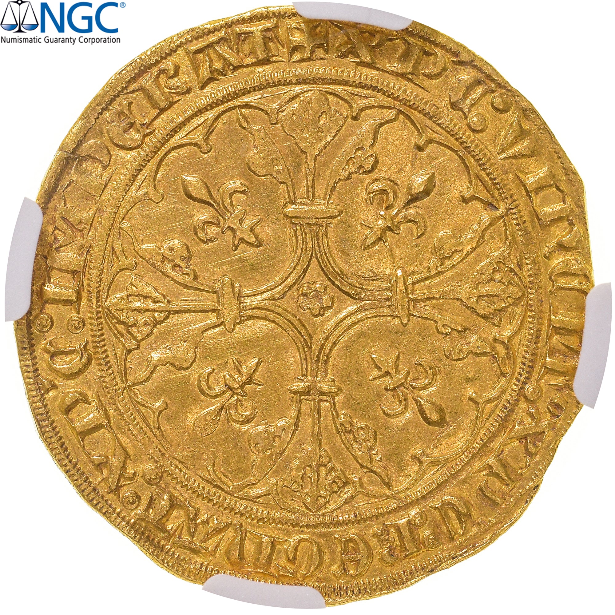 France, Jean II le Bon, Royal d'or, 1359, Pontivy's Hoard, Gold, NGC, MS61