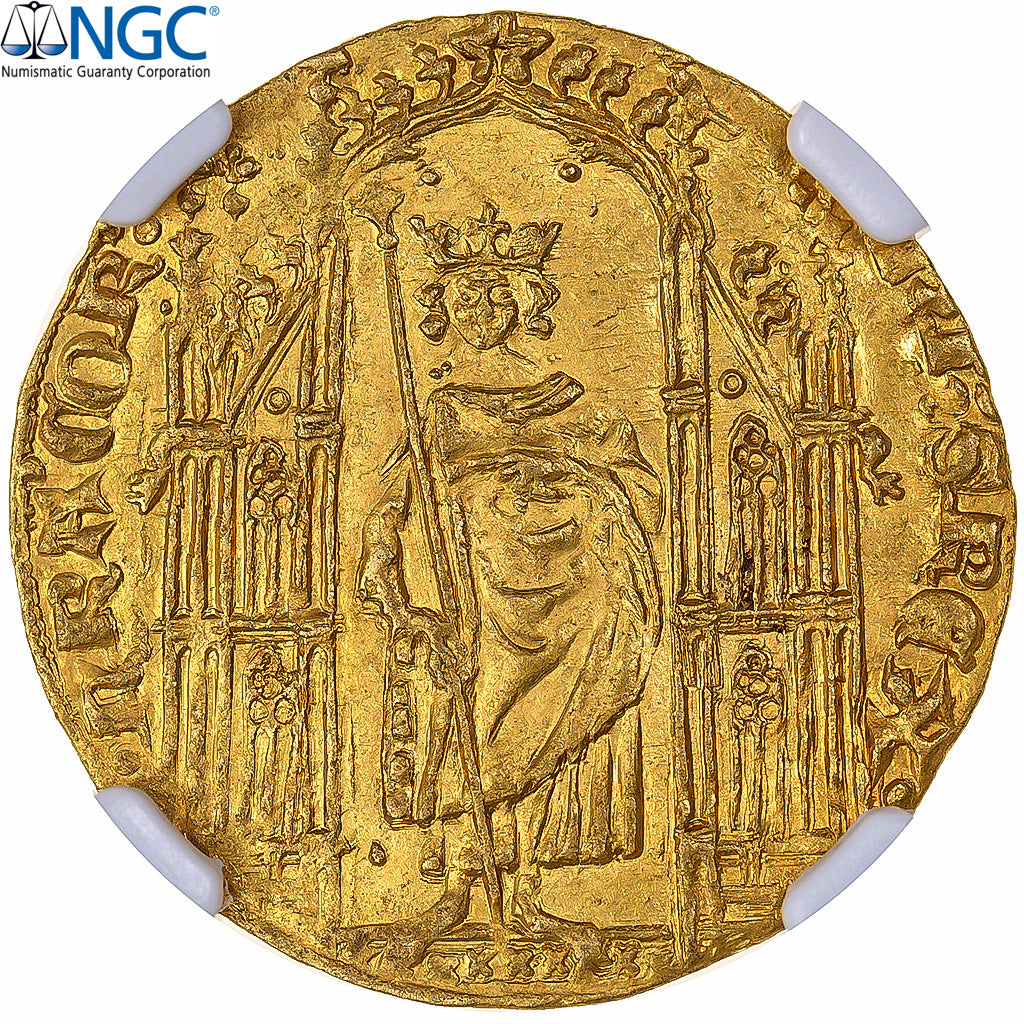 France, Philippe VI, Royal d'or, 1328, Trésor de Pontivy, Or, NGC, SPL+