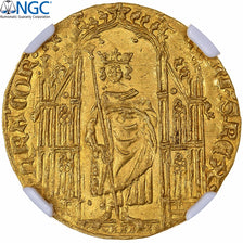 France, Philippe VI, Royal d'or, 1328, Trésor de Pontivy, Or, NGC, SPL+