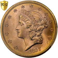 Vereinigte Staaten, 20 Dollars, Liberty Head, 1857, San Francisco, Gold, PCGS
