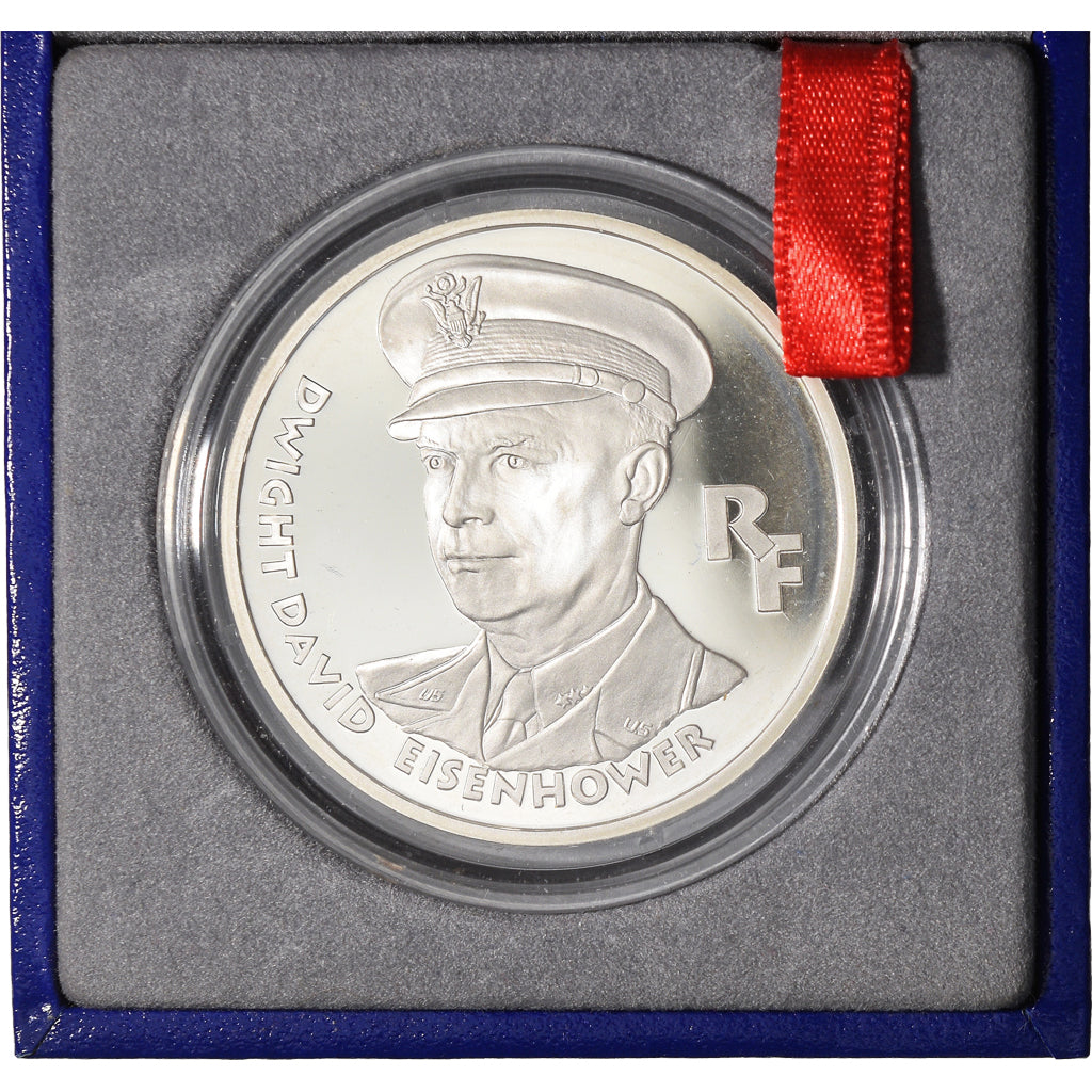 Moeda, França, Monnaie de Paris, Dwight David Eisenhower, 100 Francs, 1994