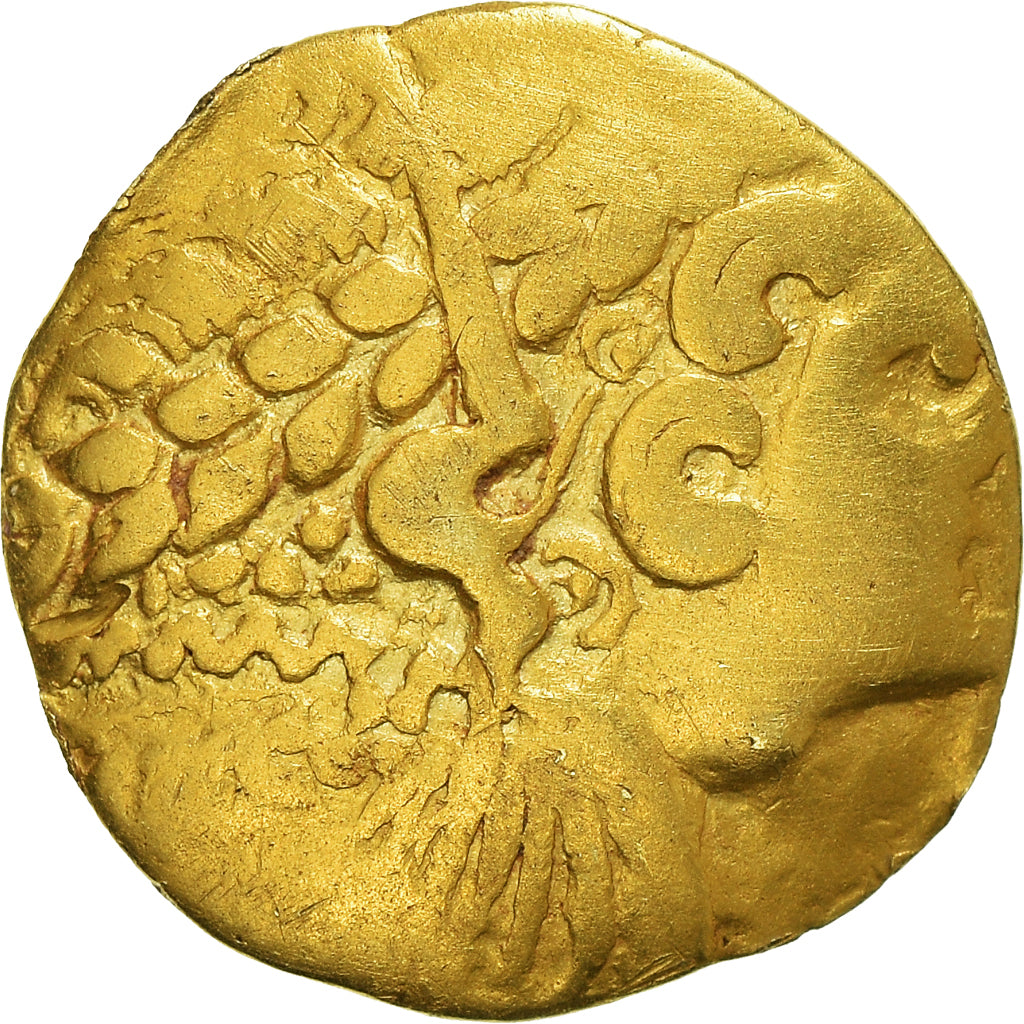 Ambiani, 1/4 Stater, 2nd century BC, Dourado, VF(30-35), Delestrée:61