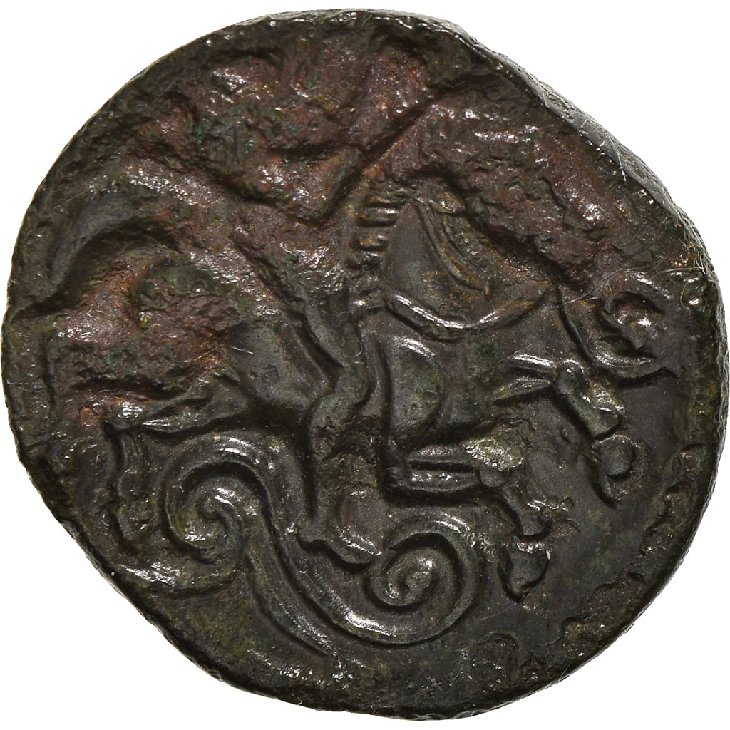 Monnaie, Carnutes, Bronze PIXTILOS au cavalier, Ier siècle AV JC, TTB+, Bronze