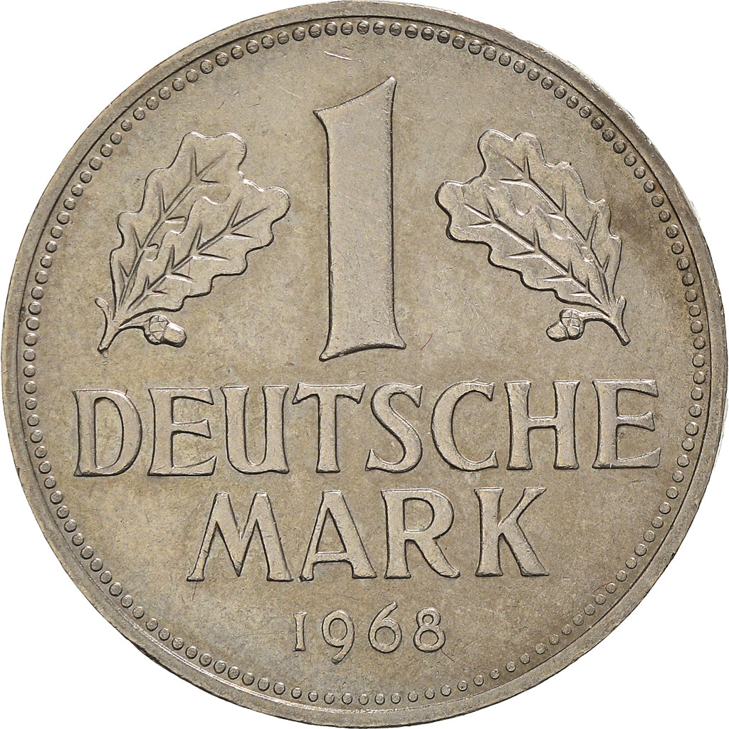 Munten, Federale Duitse Republiek, Mark, 1968, Hamburg, ZF+, Cupro-nikkel