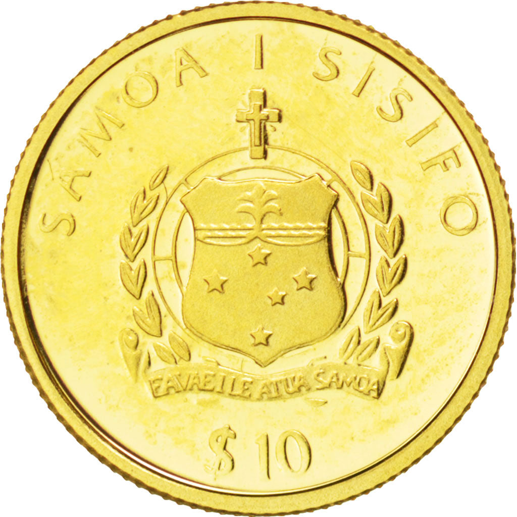 Monnaie, Samoa, 10 Tala, 2005, FDC, Or, KM:142