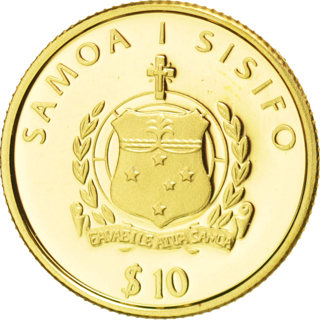 Monnaie, Samoa, 10 Tala, 2005, FDC, Or, KM:142