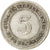 Münze, Straits Settlements, Victoria, 5 Cents, 1895, SS, Silber, KM:10