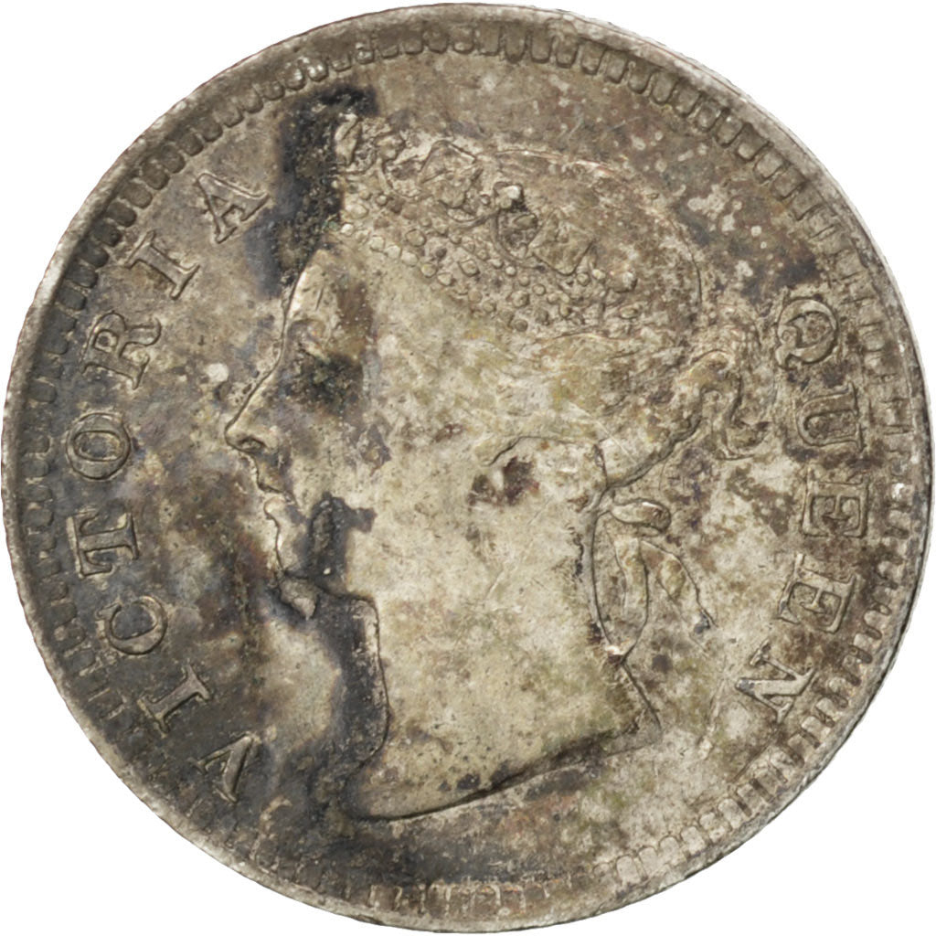 Münze, Straits Settlements, Victoria, 5 Cents, 1900, SS, Silber, KM:10