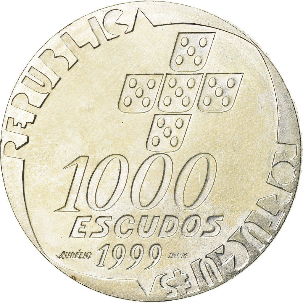 Munten, Portugal, 1000 Escudos, 1999, PR, Zilver, KM:715