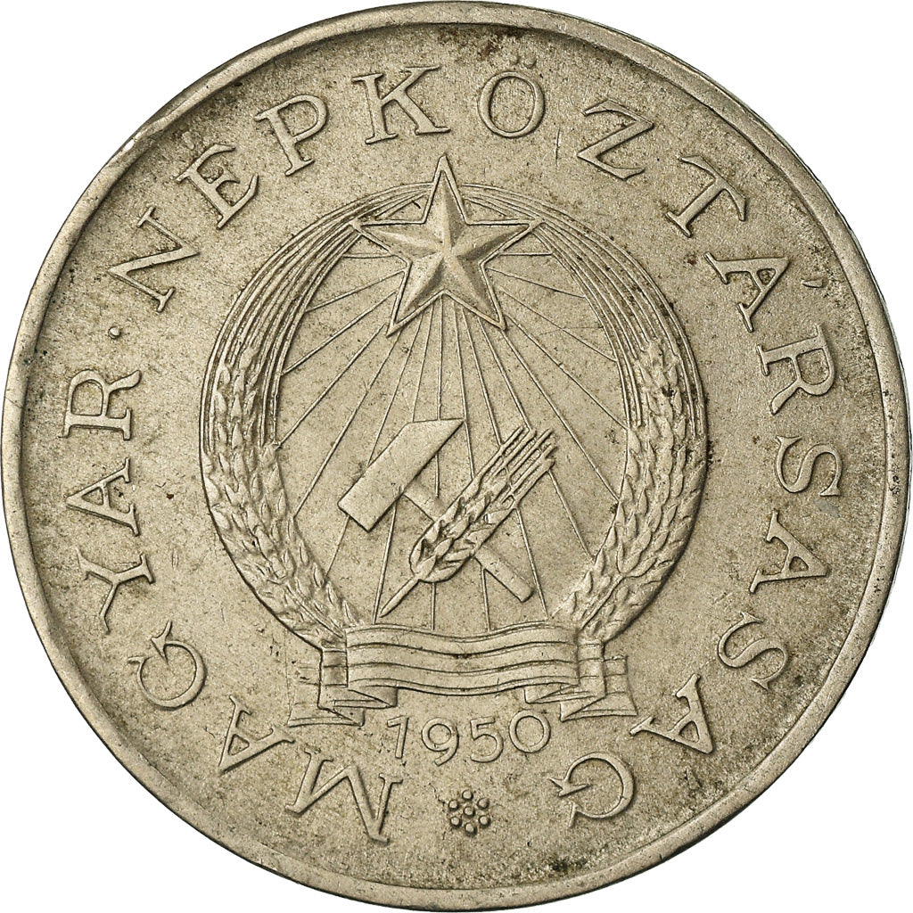 Coin, Hungary, 2 Forint, 1950, Budapest, EF(40-45), Copper-nickel, KM:548