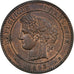 Francia, 10 Centimes, Cérès, 1893, Paris, Bronzo, SPL, Gadoury:265a, KM:815.1