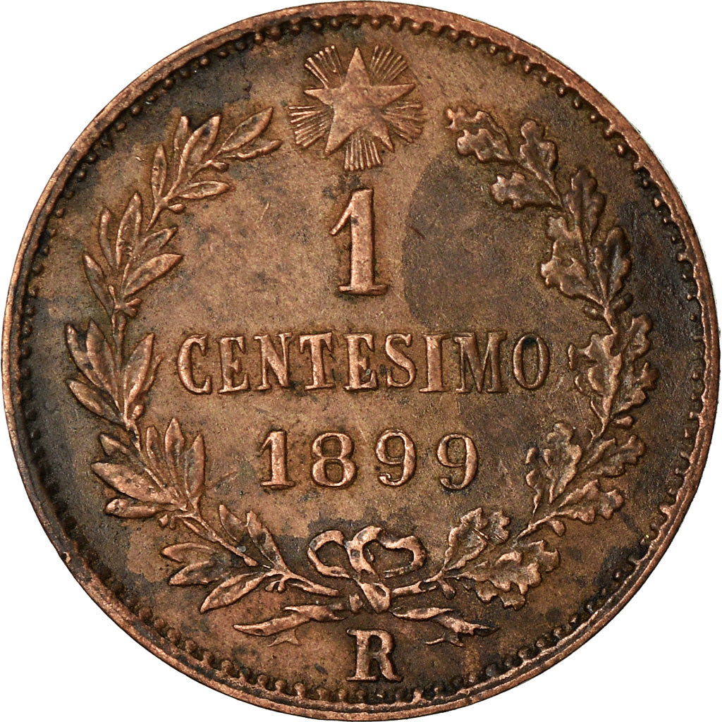 Coin, Italy, Umberto I, Centesimo, 1899, Rome, EF(40-45), Copper, KM:29