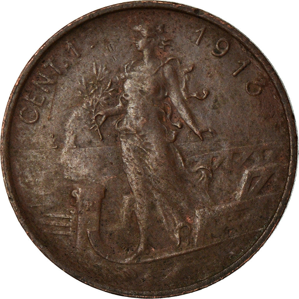 Moneta, Italia, Vittorio Emanuele III, Centesimo, 1913, Rome, BB, Bronzo, KM:40