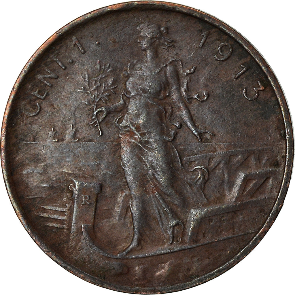 Münze, Italien, Vittorio Emanuele III, Centesimo, 1913, Rome, SS+, Bronze