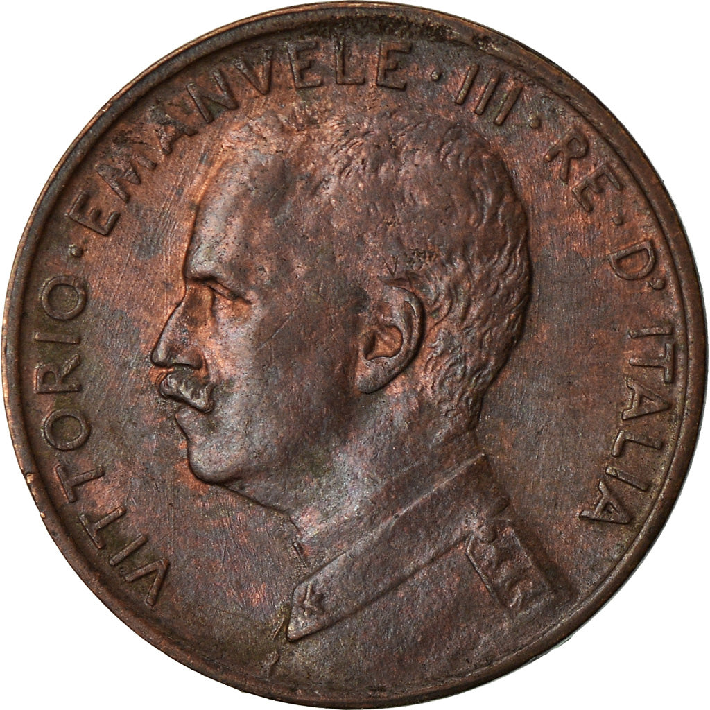 Coin, Italy, Vittorio Emanuele III, Centesimo, 1914, Rome, AU(55-58), Bronze