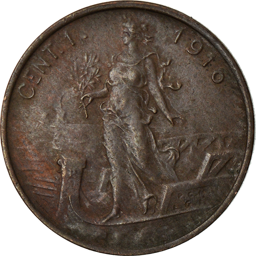 Moneta, Italia, Vittorio Emanuele III, Centesimo, 1916, Rome, SPL-, Bronzo