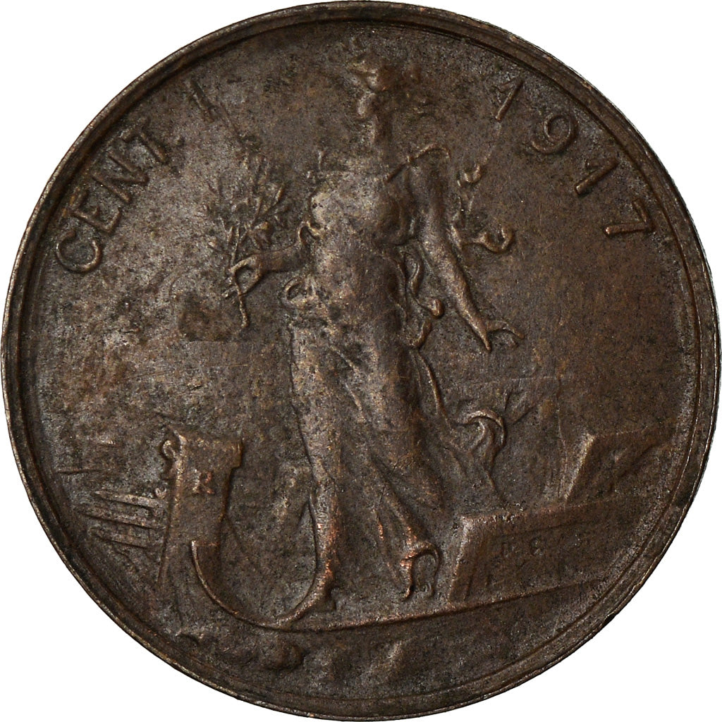 Münze, Italien, Vittorio Emanuele III, Centesimo, 1917, Rome, SS+, Bronze