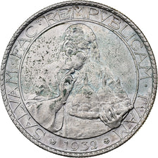 San Marino, 20 Lire, 1932, Rome, Silver, AU(50-53), KM:11