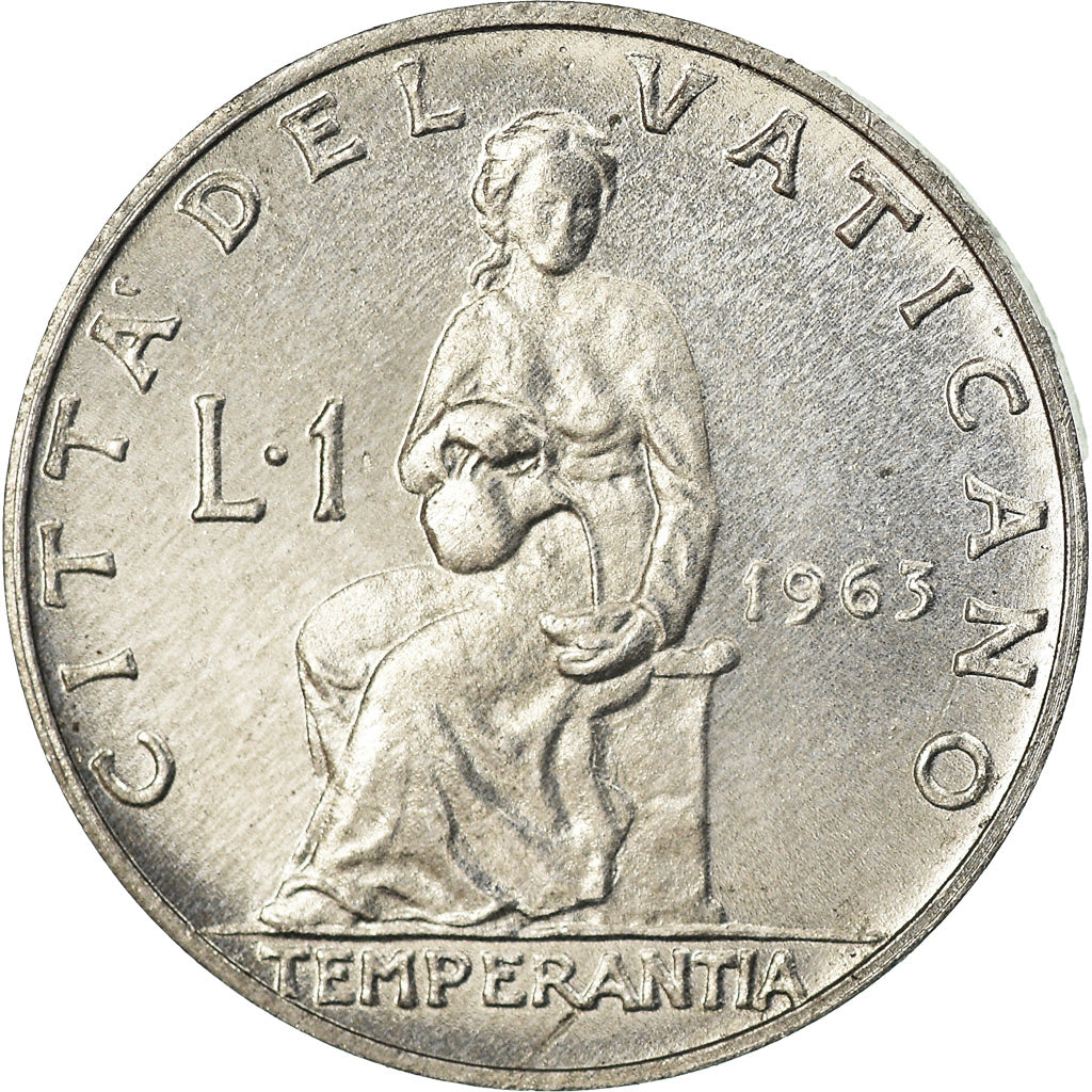Monnaie, Cité du Vatican, Paul VI, Lira, 1963, SPL, Aluminium, KM:76.1