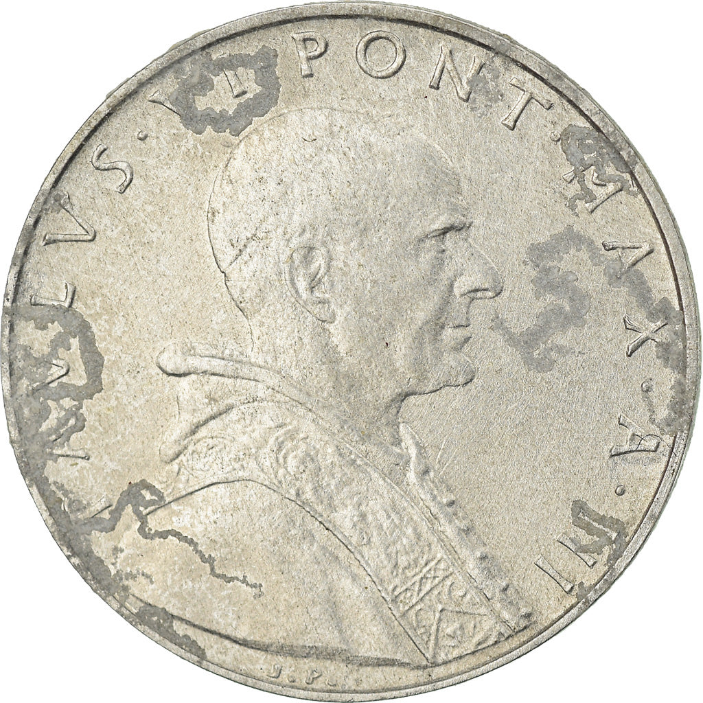 Münze, Vatikanstadt, Paul VI, 5 Lire, 1965, VZ, Aluminium, KM:78.2