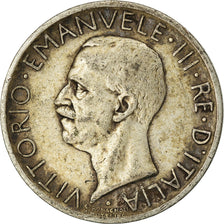 Coin, Italy, Vittorio Emanuele III, 5 Lire, 1929, Rome, EF(40-45), Silver