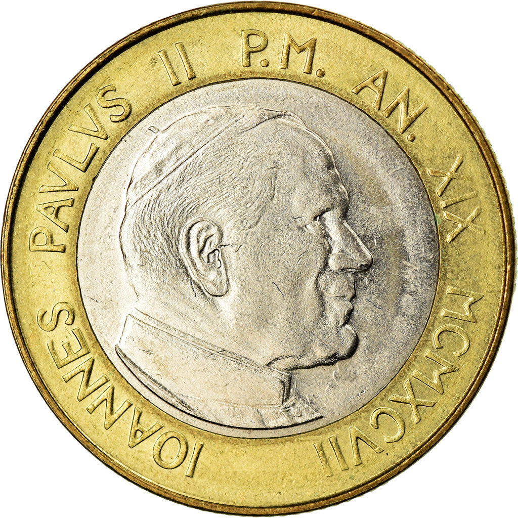 Moeda, CIDADE DO VATICANO, John Paul II, 1000 Lire, 1997, Roma, MS(60-62)