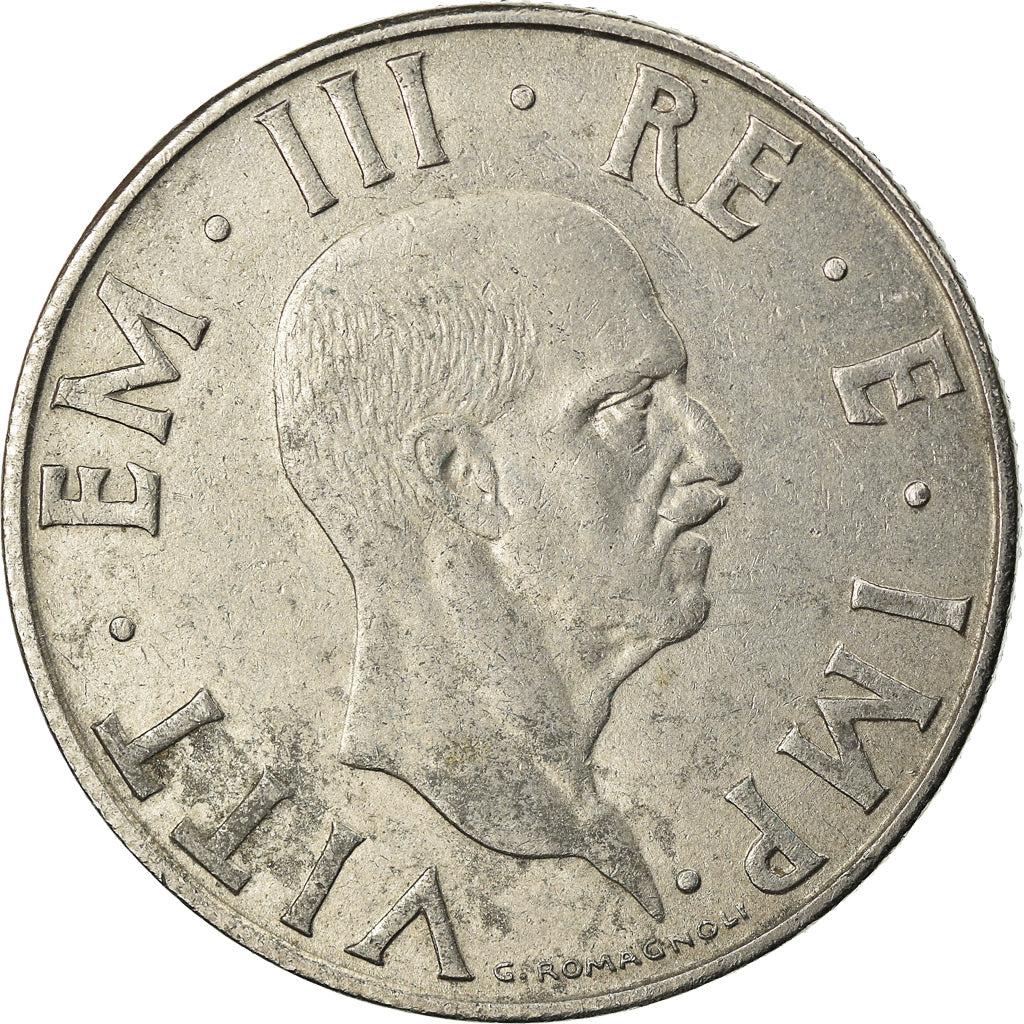 Moneta, Italia, Vittorio Emanuele III, 2 Lire, 1940, Rome, BB+, Acciaio