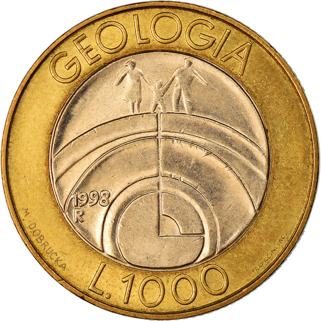 Münze, San Marino, 1000 Lire, 1998, Rome, VZ+, Bi-Metallic, KM:384