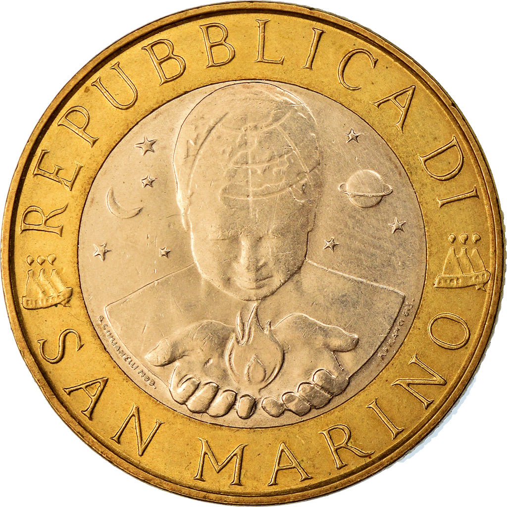 Moneta, San Marino, 1000 Lire, 1999, Rome, SPL, Bi-metallico, KM:395