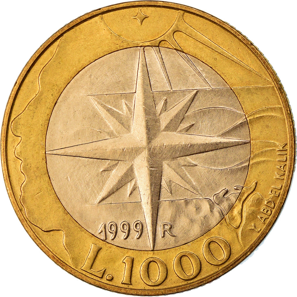 Moneta, San Marino, 1000 Lire, 1999, Rome, SPL, Bi-metallico, KM:395