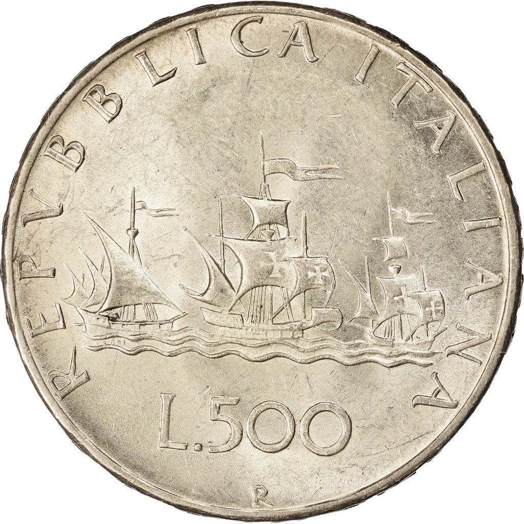 Munten, Italië, 500 Lire, 1966, Rome, PR+, Zilver, KM:98