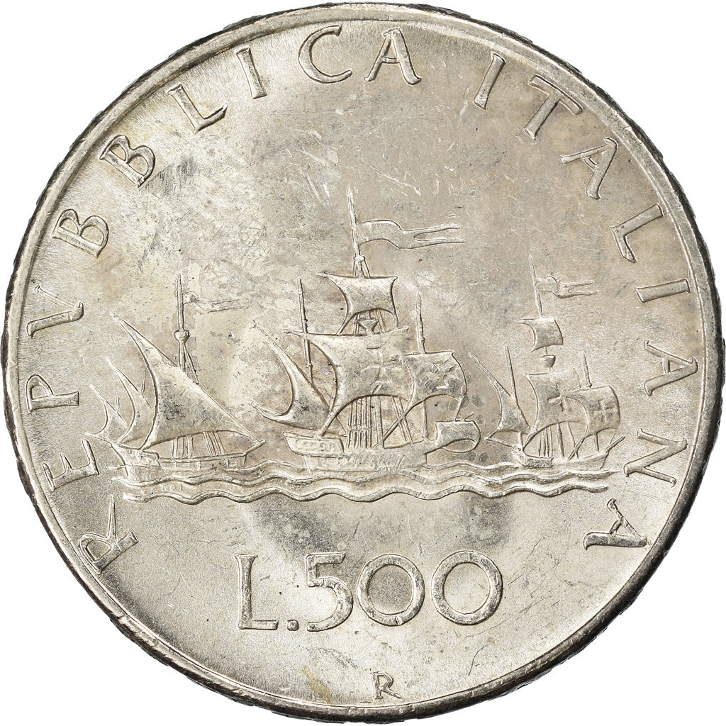 Munten, Italië, 500 Lire, 1966, Rome, UNC-, Zilver, KM:98