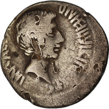 Moneta, Octavian, Denarius, 37 BC, Uncertain Mint, MB+, Argento, Crawford:538/1