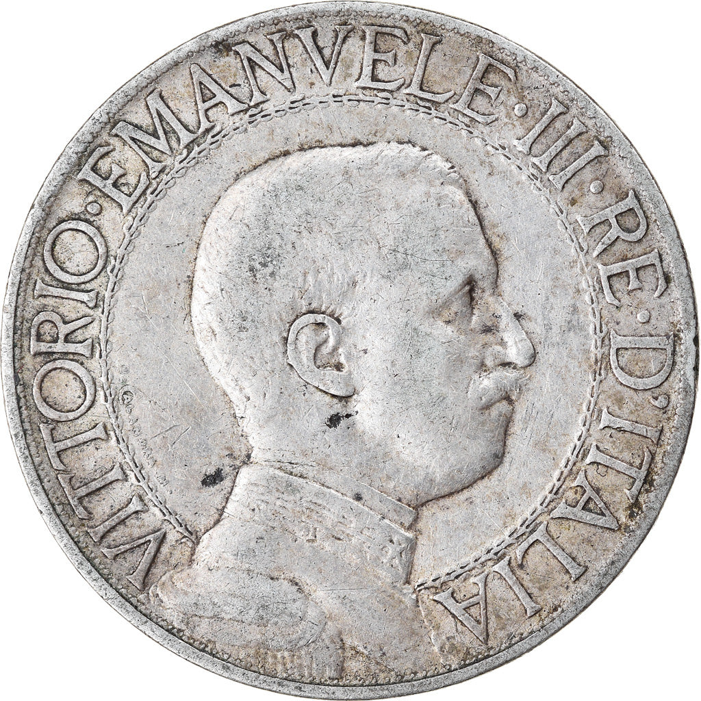 Moneda, Italia, Vittorio Emanuele III, Lira, 1913, Rome, BC+, Plata, KM:45