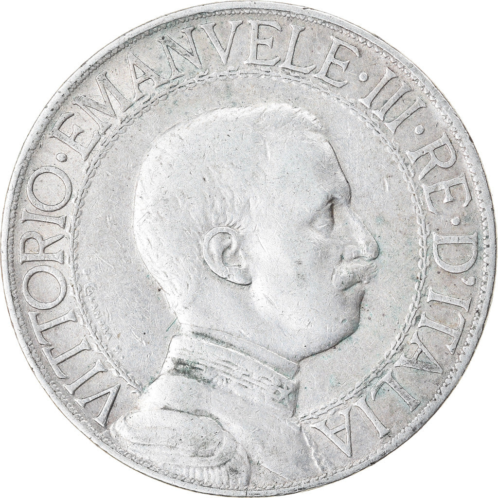 Coin, Italy, Vittorio Emanuele III, Lira, 1913, Rome, VF(30-35), Silver, KM:45