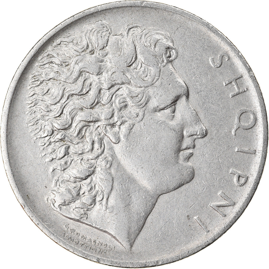 Coin, Albania, Lek, 1926, Rome, EF(40-45), Nickel, KM:5
