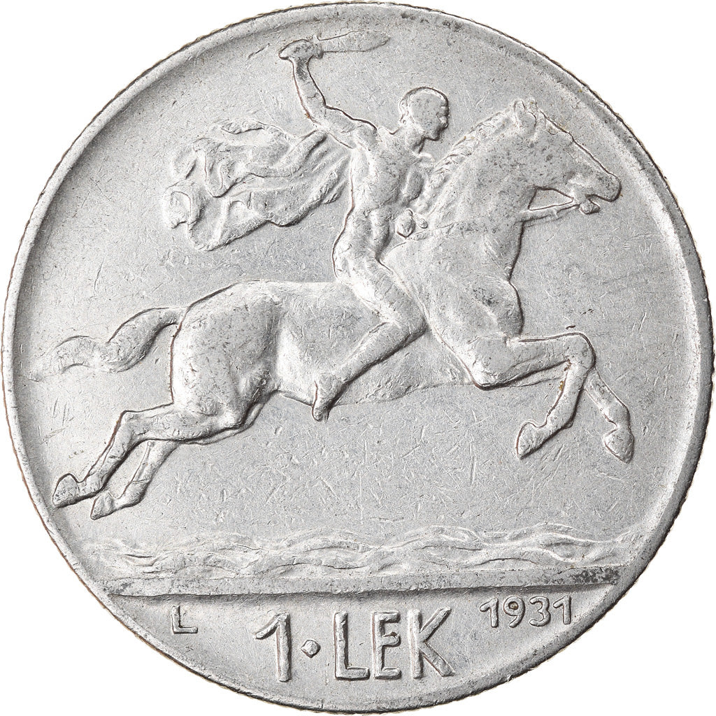 Moneda, Albania, Lek, 1931, Rome, MBC, Níquel, KM:5