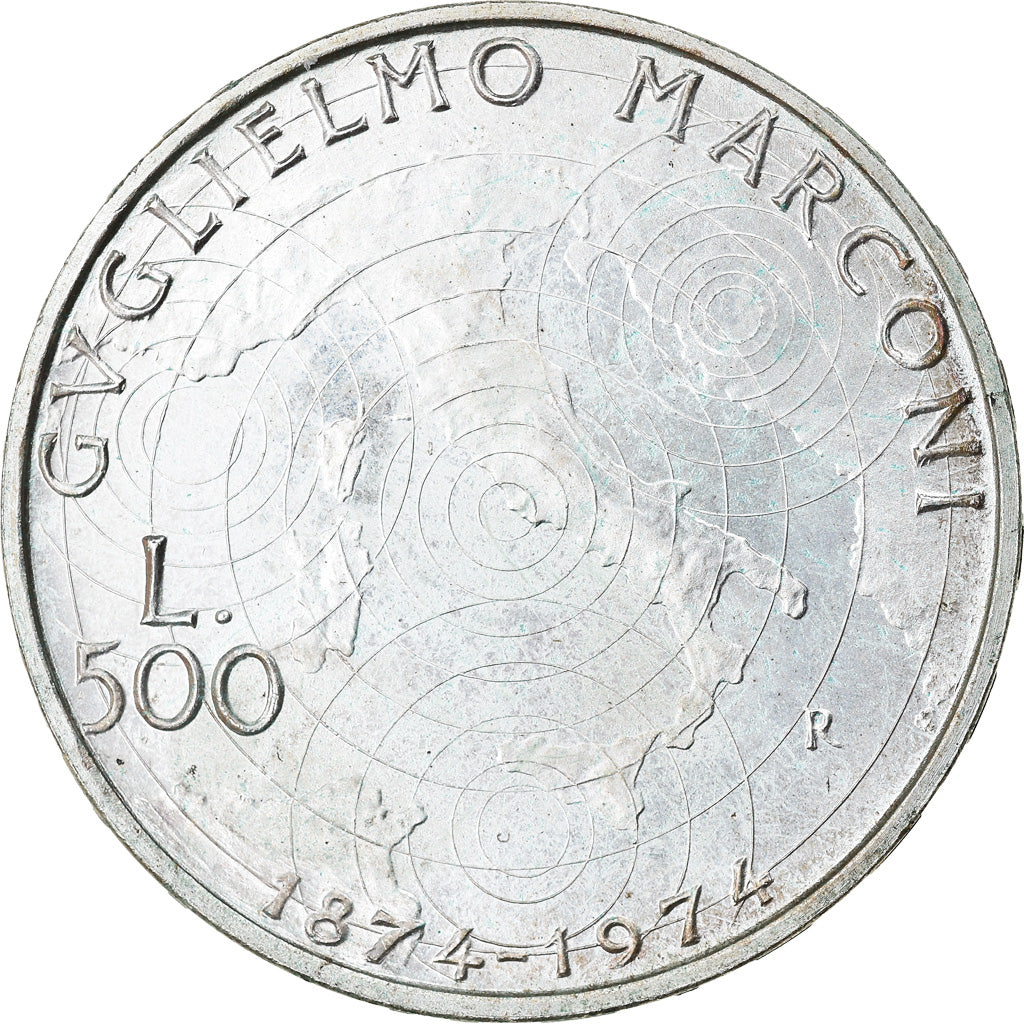Moneda, Italia, 500 Lire, 1974, Rome, SC, Plata, KM:103
