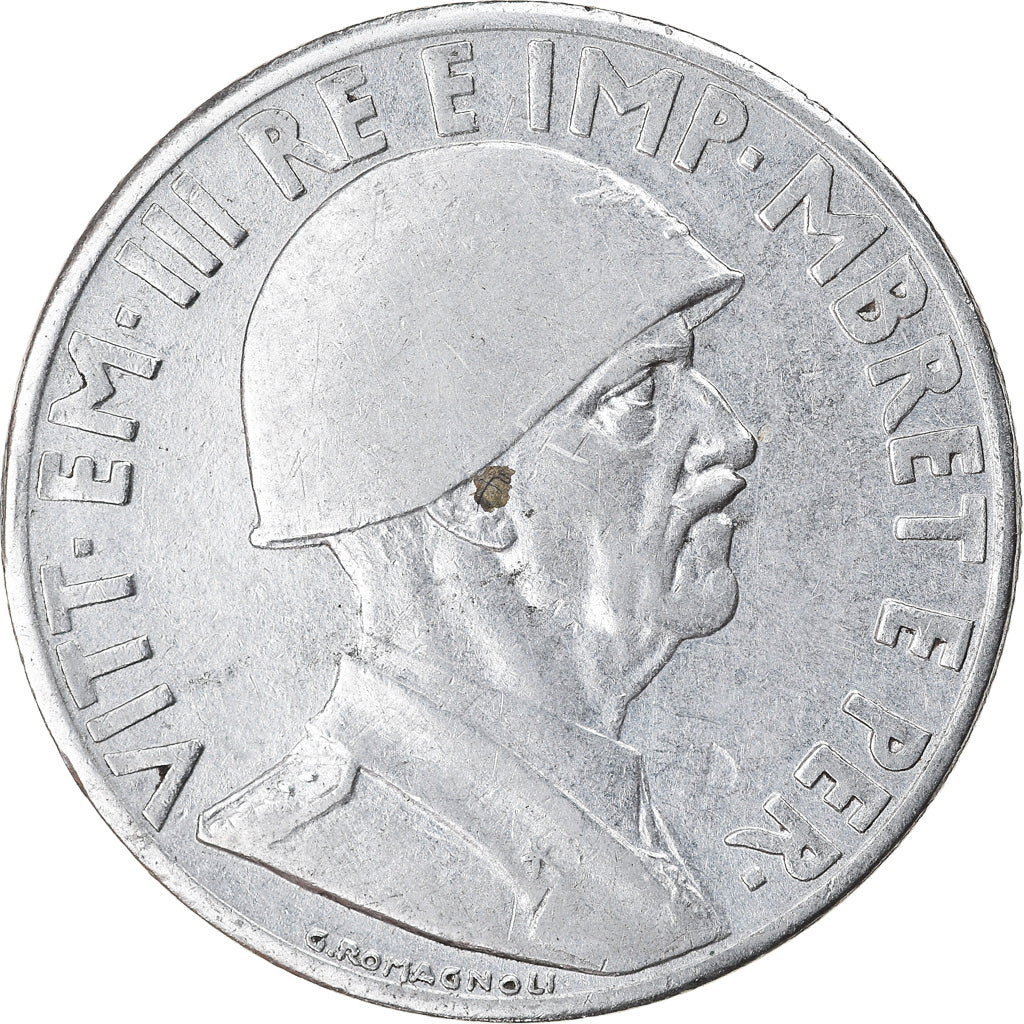 Monnaie, Albania, Vittorio Emanuele III, Lek, 1939, Rome, TTB+, Stainless Steel