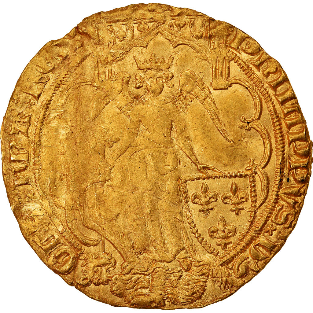 France, Philippe VI, Ange d'Or, 1342-1350, Or, TTB, Duplessy:255B