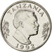 Coin, Tanzania, Shilingi, 1992, MS(63), Nickel Clad Steel, KM:22