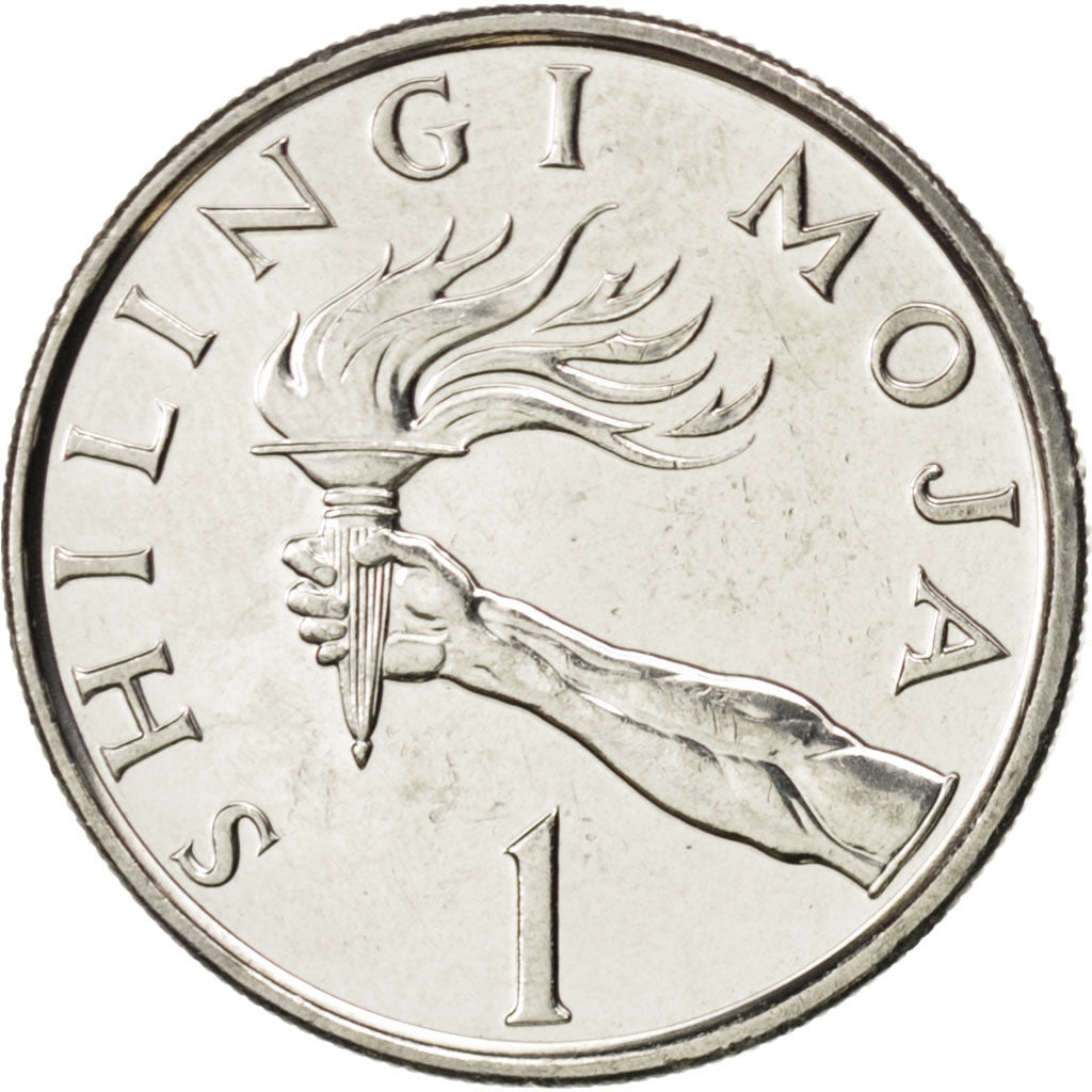 Coin, Tanzania, Shilingi, 1992, MS(63), Nickel Clad Steel, KM:22