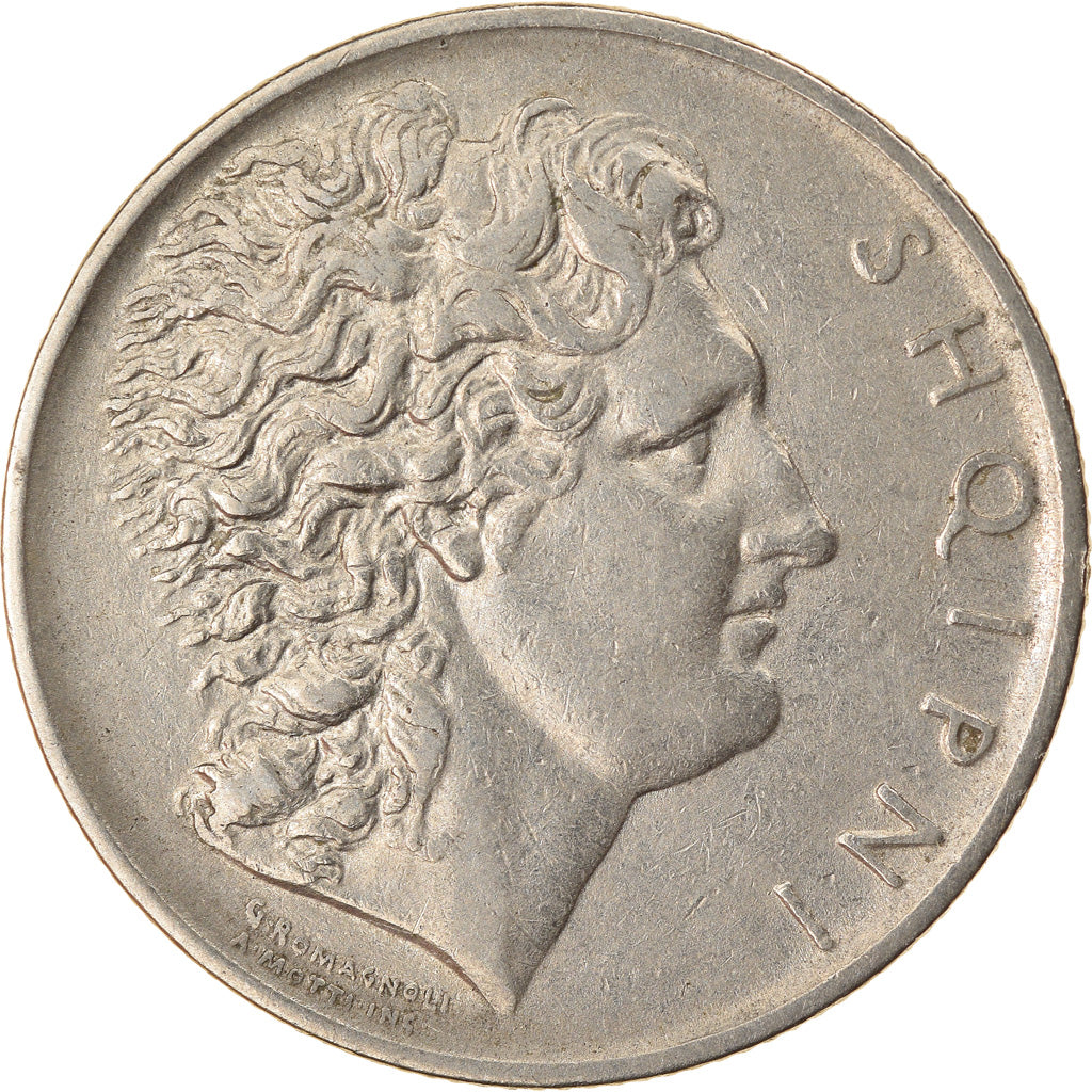 Moneda, Albania, Lek, 1927, Rome, MBC, Níquel, KM:5