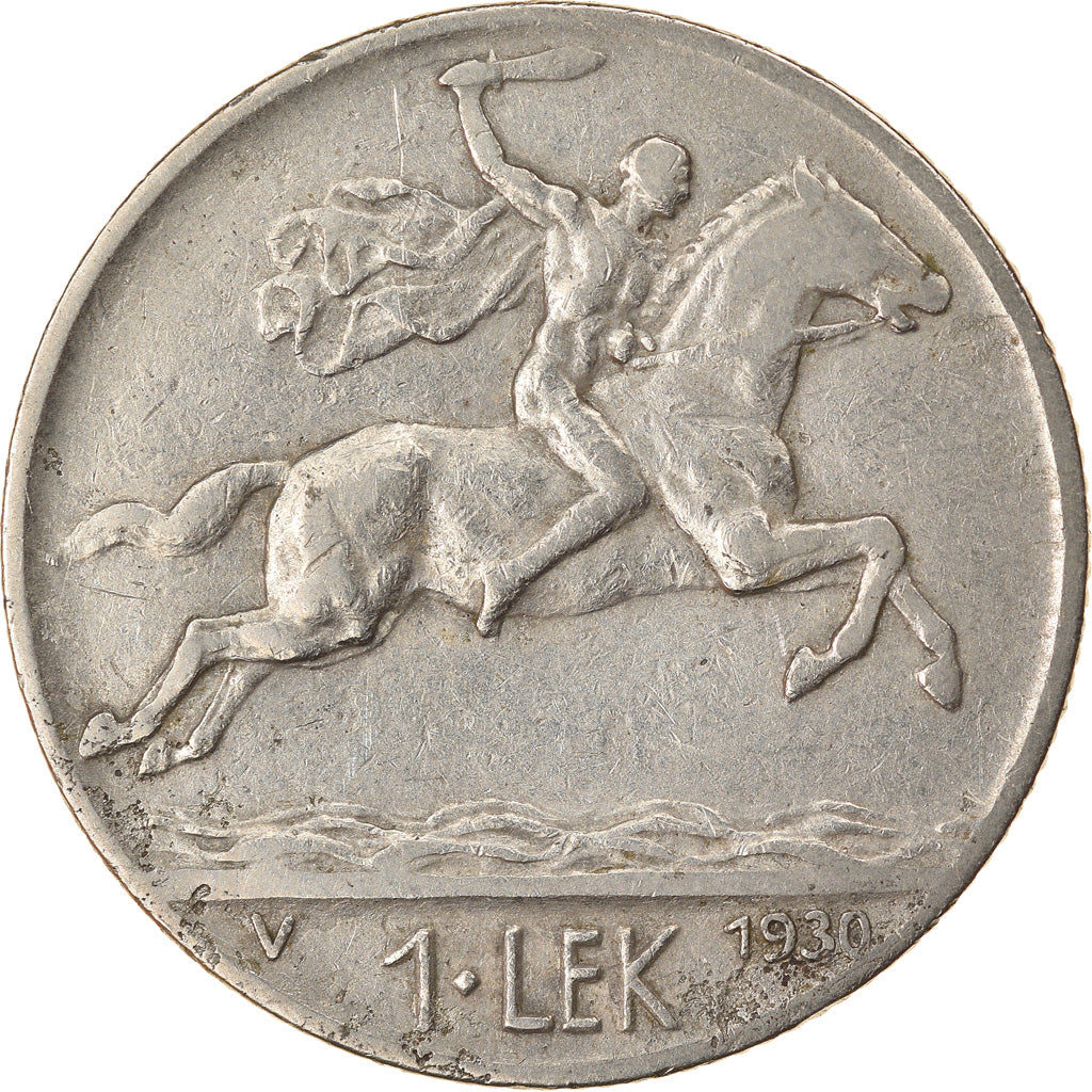 Moneda, Albania, Lek, 1930, Rome, MBC, Níquel, KM:5