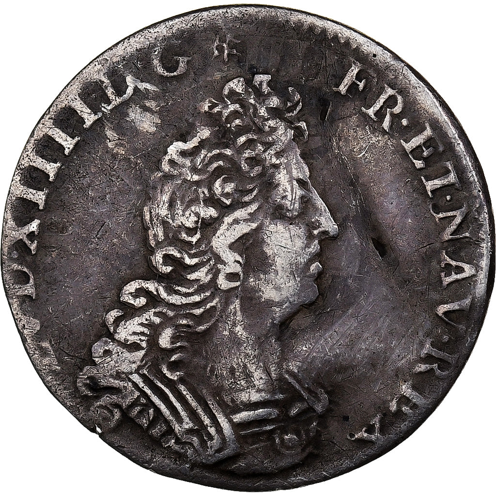 Frankrijk, Louis XIV, 1/12 Ecu aux insignes, 1703, Paris, reformed, Zilver, FR+