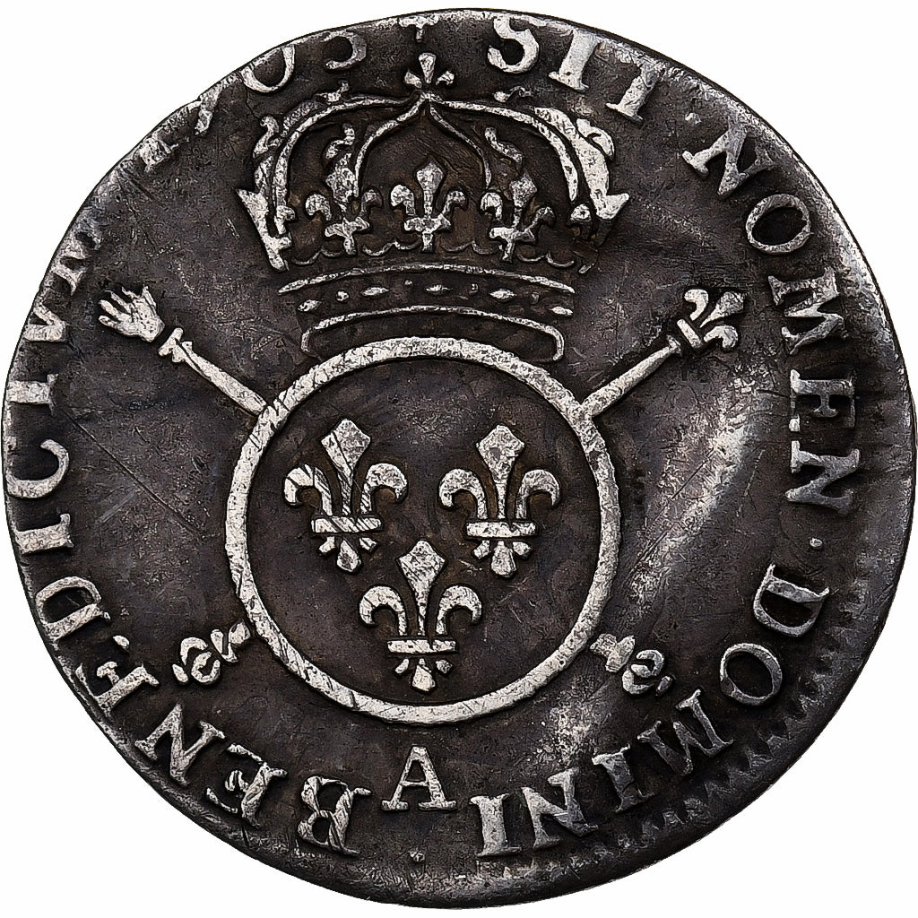 Frankrijk, Louis XIV, 1/12 Ecu aux insignes, 1703, Paris, reformed, Zilver, FR+