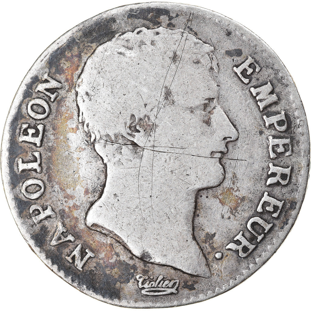 Münze, Frankreich, Napoléon I, Franc, 1806, Bayonne, S+, Silber, KM:672.6