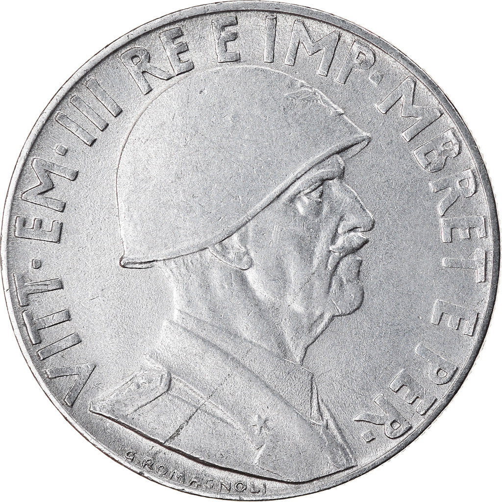 Coin, Albania, Vittorio Emanuele III, 0.20 Lek, 1940, Rome, AU(50-53), Stainless