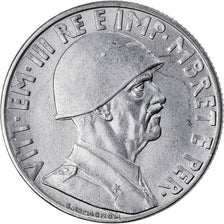 Munten, Albanië, Vittorio Emanuele III, Lek, 1939, Rome, ZF+, Stainless Steel