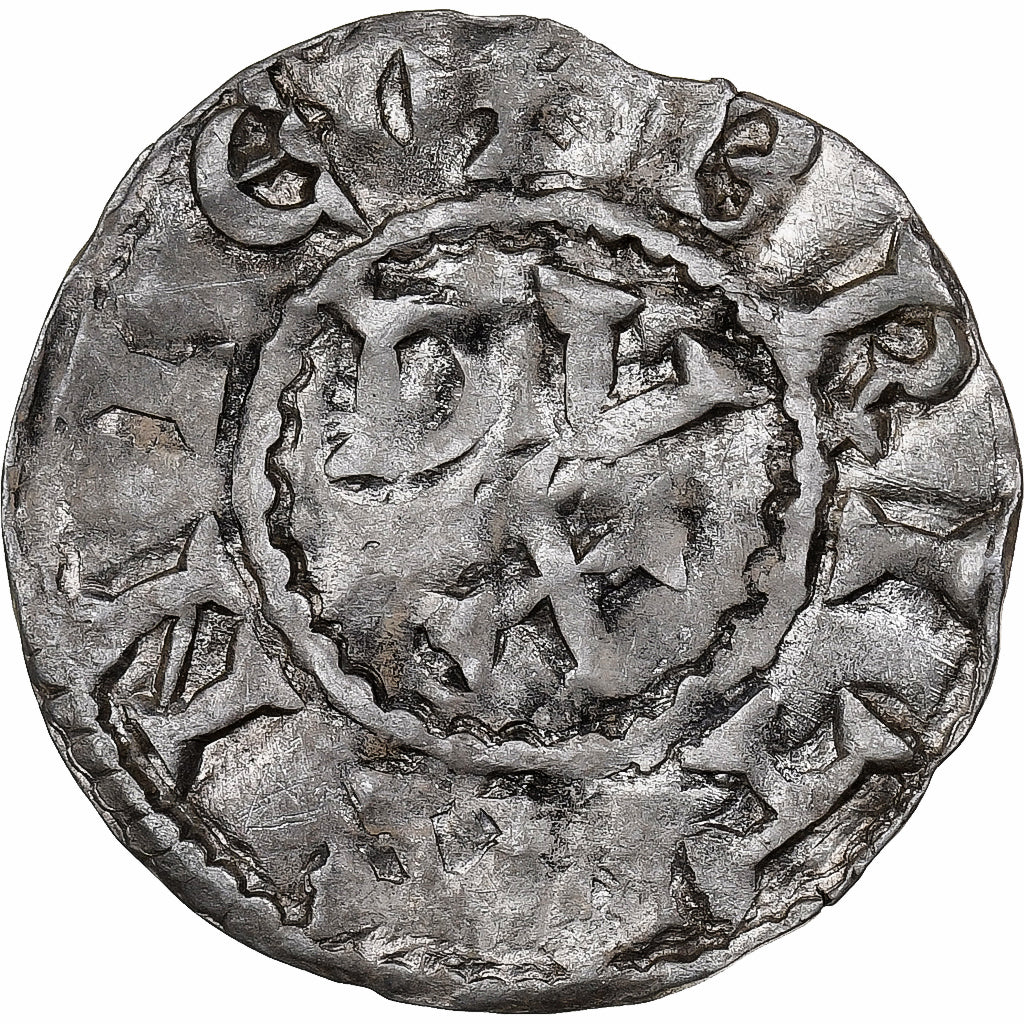 Duché de Bretagne, Conan IV, Denier, 1156-1166, Rennes, Billon, TTB, Boudeau:26